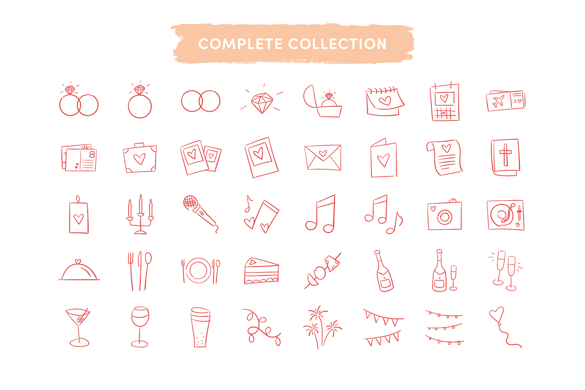 Wedding, Love & Engagement Icons, an Icon by Caroline Mackay (Photo 4 of 10)