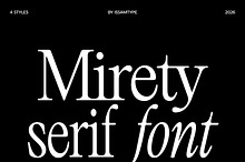 Mirety — A Nostalgic Editorial Serif