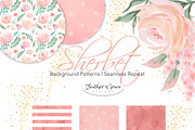 Watercolor Flowers - Sherbet, an Illustration by Feather Grace Designs (Thumbnail 5 of 7)