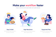 Animated Pizza Illustration Set, a Food Illustration by Prosymbols (Thumbnail 2 of 5)