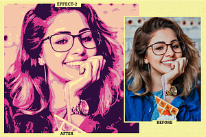 6 Posterize Effect Photoshop Action