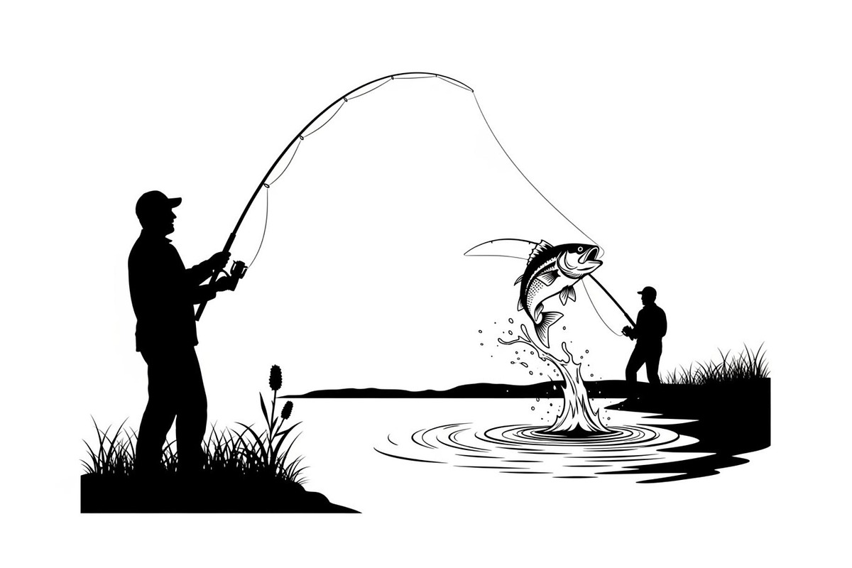 Fishing Silhouette Vector Bundle, an Illustration by hafijul (Photo 15 of 51)