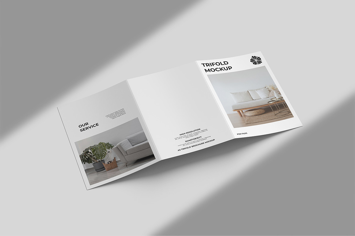 A5 Trifold Brochure Mockup, a Books & Magazine Mockup by graphicpages (Photo 7 of 16)
