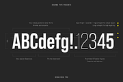 Bebas Neue Pro - Middle Italic, a Sans Serif Font by Dharma Type (Thumbnail 4 of 11)