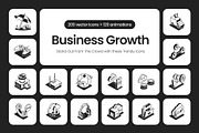 Business Growth Icons Bundle, a Solid Icon by Prosymbols (Thumbnail 1 of 11)