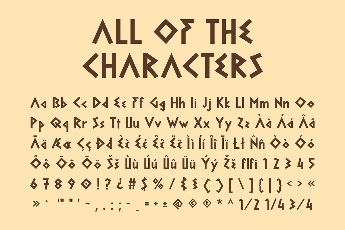 CS Hunger – Ancient Greek Font, a Sans Serif Font by Craft Supply Co. (Photo 8 of 8)