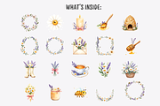Lavender and Bees Clipart Bundle, a Decorative Illustration by Anca Digital Vibe (Thumbnail 2 of 9)