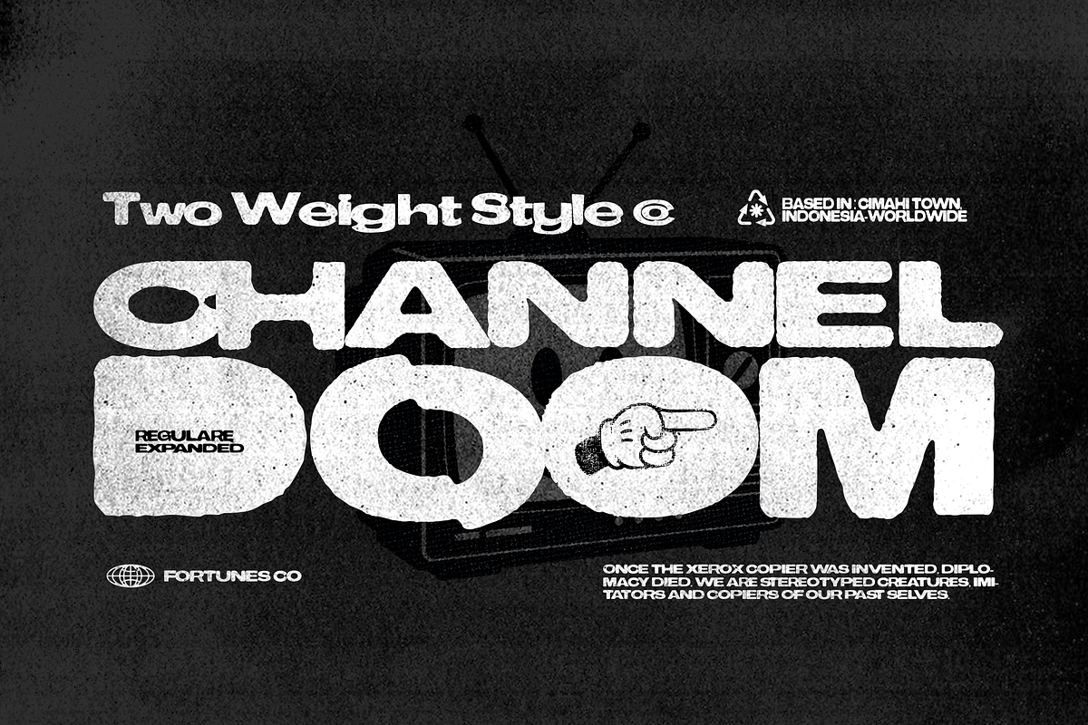 Blockpaper-Photocopy Font, a Sans Serif Font by Fortunes Co (Photo 8 of 9)