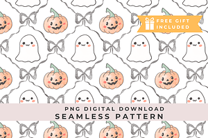 Cute Halloween conquette Ghost