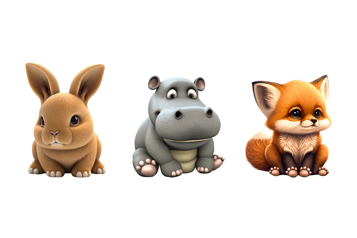 Сute animals, an Object Graphic by ViсkyArtDesign (Photo 4 of 6)