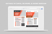 Corporate One Pager | Canva, MS Word, a Flyer Template by Leaflove (Thumbnail 5 of 5)