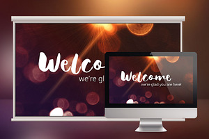 Bokeh Church Service Slide PSD