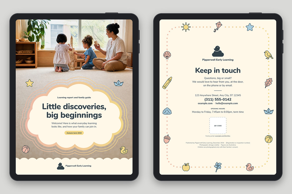 Preschool Learning Report Template, a Brochure Template by BrandPacks (Photo 5 of 6)