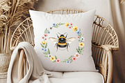 Whimsical Honey Bee with Floral PNG, an Illustration by Libby Wishes (Thumbnail 4 of 6)