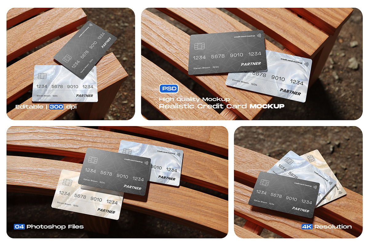Realistic Credit Card Mockup, a Mockup by My Code Std (Photo 7 of 7)