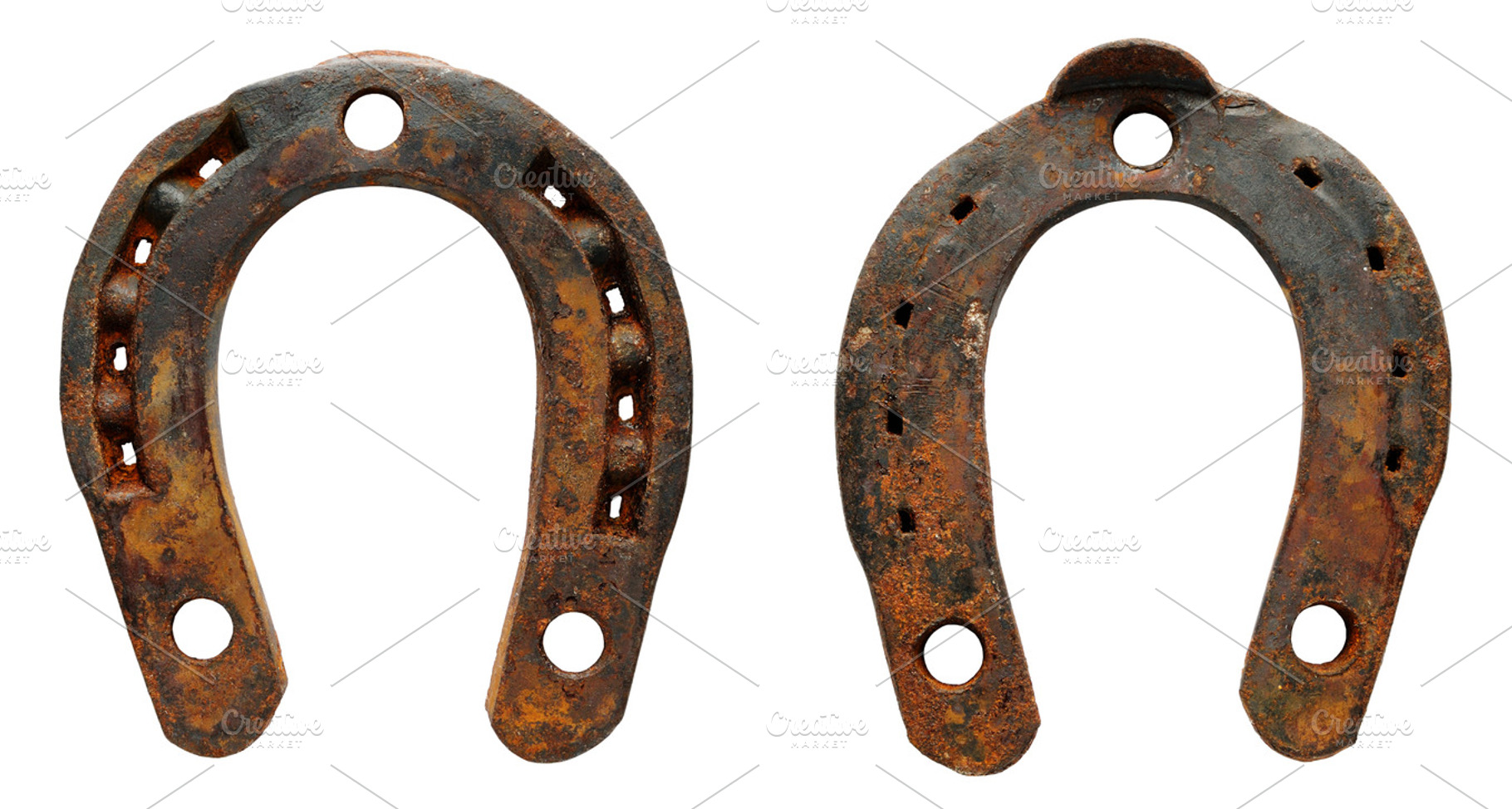 Old rusty horseshoe stock photo containing old and rusty
