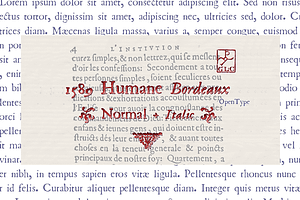 1589 Humane Bordeaux Set, a Serif Font by GLC Foundry