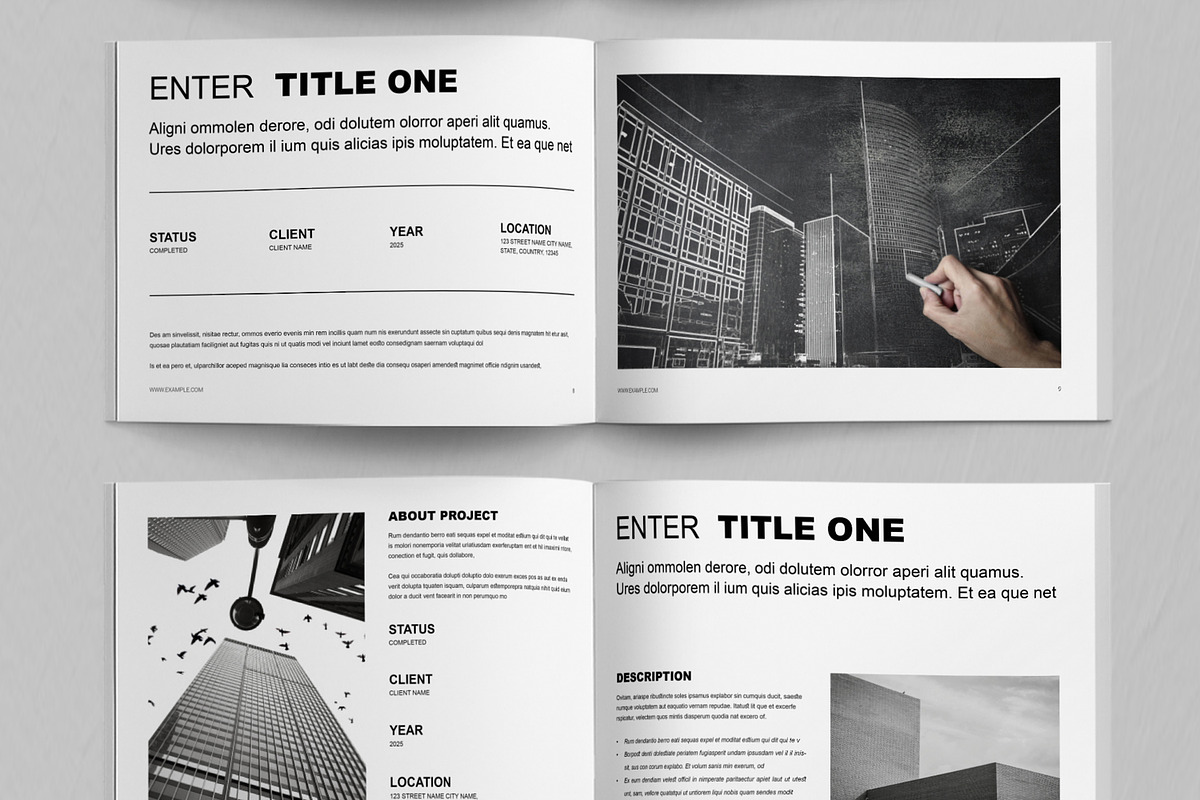 Architecture Portfolio Layout preview 5