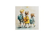 Back to School Digital Backgrounds, a Background Graphic by PcuDesigns Illustrations (Thumbnail 2 of 3)