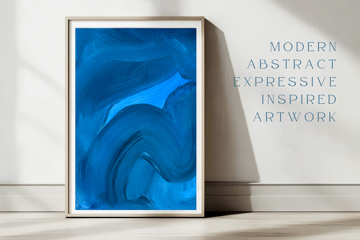 BLUE MODERN ART