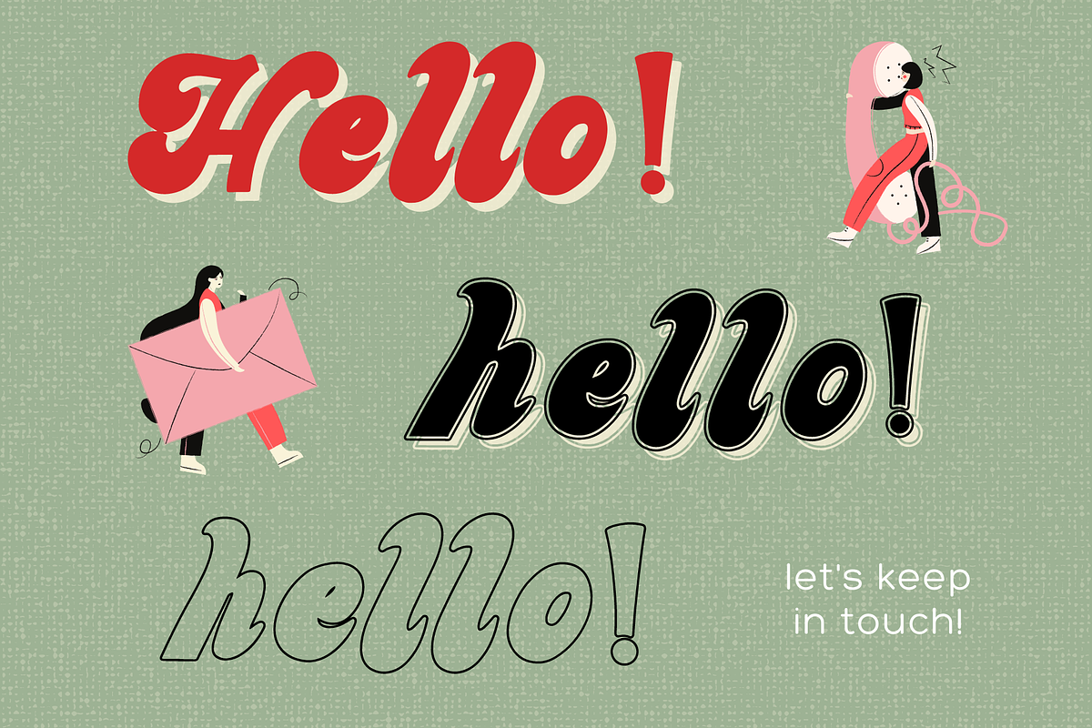 Retrora | Vintage Retro Font, a Font by BAMBIN (Photo 6 of 8)