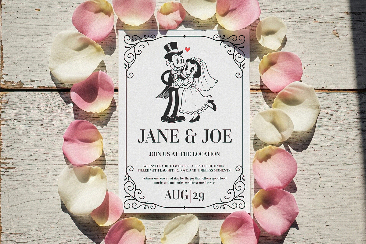Wedding Invitation Card Mockup, a Product Mockup by Designer Dude
