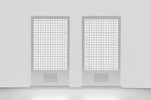 Digital Signage Mockup, an Advertising Mockup by Qaleb Studio