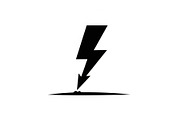 Lightning Power Symbol Silhouette, an Illustration by hafijul (Thumbnail 5 of 15)