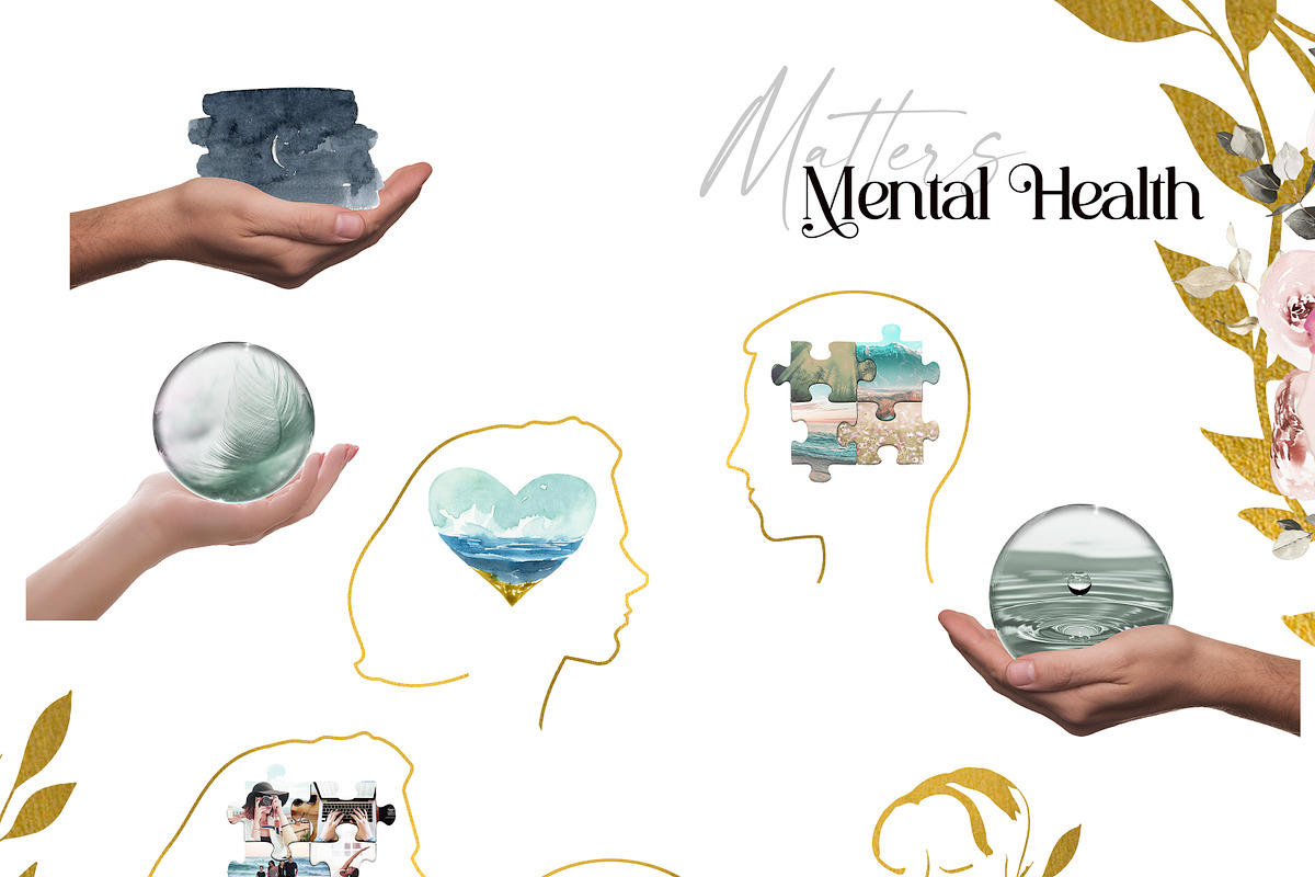 Mental Health Collage creator, a Healthcare Illustration by Olga Koelsch (Photo 11 of 14)