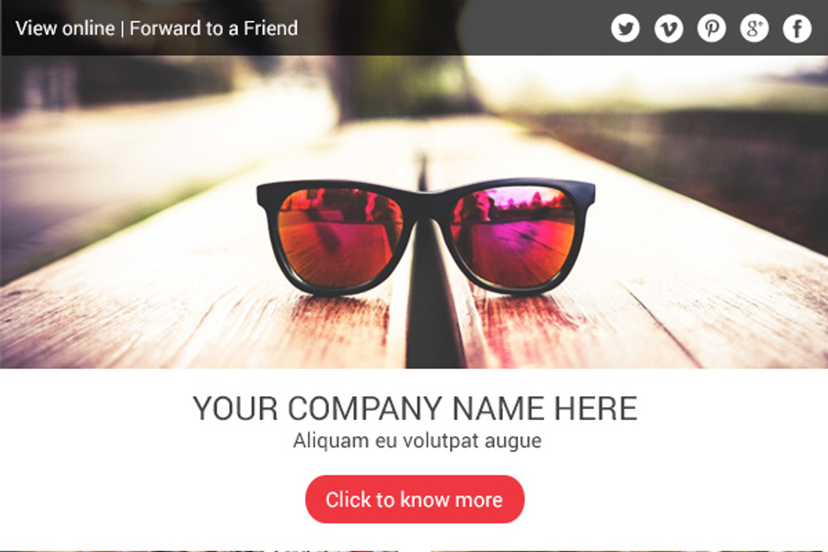 Clean Multipurpose Email Newsletter, a Marketing Template by Made by Mancie (Photo 2 of 2)