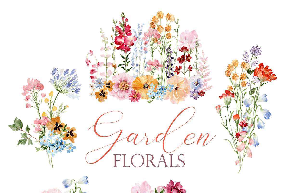 Watercolor Flower -GARDEN WILDFLOWER, a Decorative Illustration by Beigetime (Photo 5 of 15)