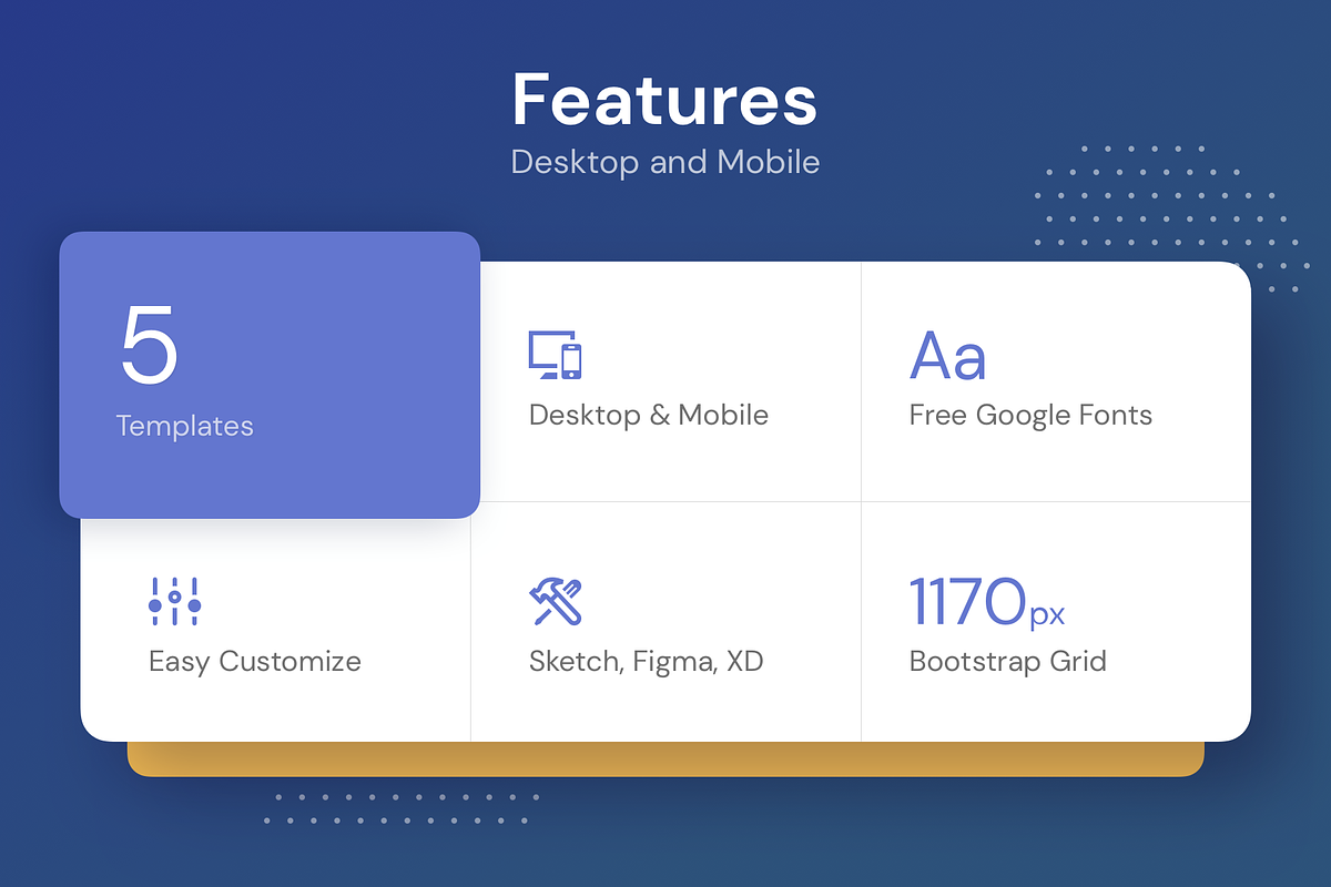 FIVE - Responsive Templates, a Landing Page Template by laaqiq (Photo 2 of 18)
