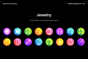 Jewelry Icon Collection, a Duotone Icon by Wencory