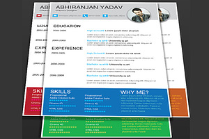 4 Set Creative & Professional Resume