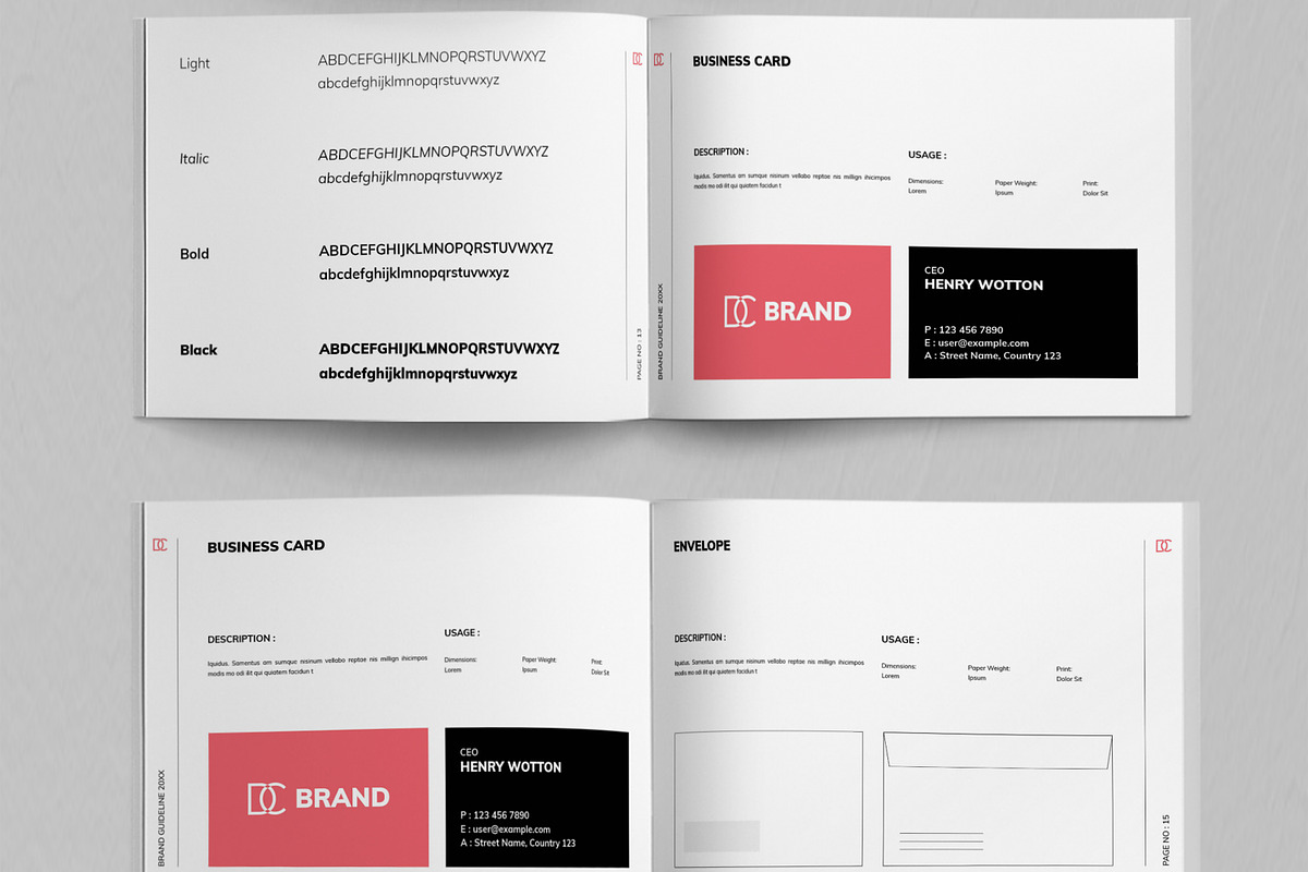 Clean Brand Guideline Template, a Brochure Template by ContestDesign (Photo 5 of 5)