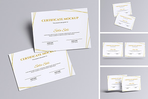 Certificate Mockup