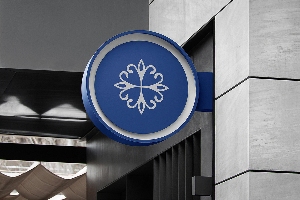 Logo Mockup Modern Round Wall Sign, a Product Mockup by Asylab (Photo 3 of 5)