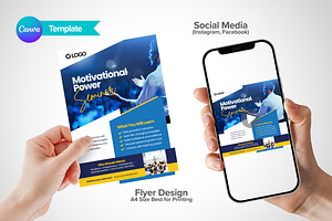 Motivational Power Seminar Flyer, a Flyer Template by antyalias store