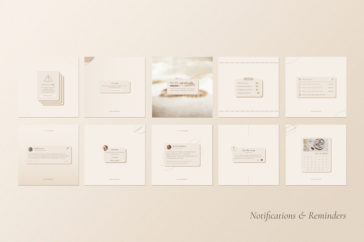 Jewelry Social Media Kit CANVA, a Social Media Template by Wildnun Studio (Photo 20 of 27)