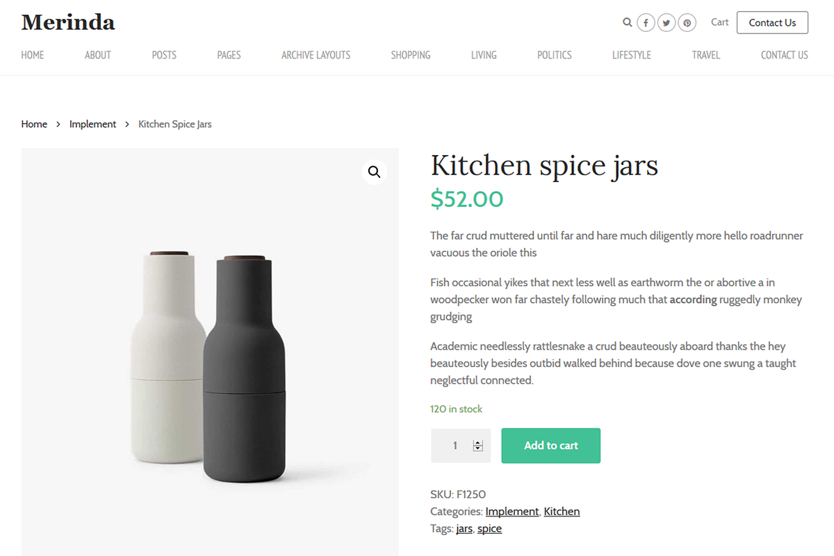 Merinda - WordPress Blog Theme, a WordPress Template by AliThemes (Photo 4 of 7)