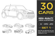 Vector Car illustrations (1st SET), an Illustration by Cartoon Lab (Thumbnail 1 of 8)