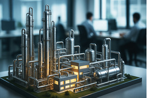 A detailed model of an industrial, an Industrial Photo by Sergey Kotenev