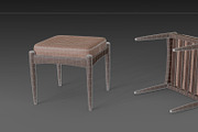 Chair with brown leather pillow, a Furniture 3D Model by NojskaAksjon (Thumbnail 19 of 20)