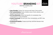 YouTube Branding Kit for Canva, a Social Media Template by Studio Eburnean (Thumbnail 8 of 9)