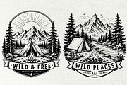 Camping Scenes Adventure Graphics, a Sport Illustration by DENIDigitalArtSudio (Thumbnail 3 of 8)