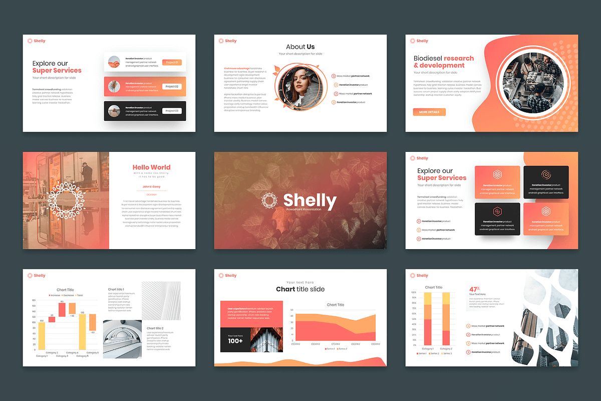 Shelly Powerpoint Template, a Presentation Template by Reshapely (Photo 8 of 14)