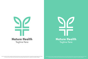 Nature Health Leaf Logo Design Icon, a Branding & Logo Template by Morvana Crew