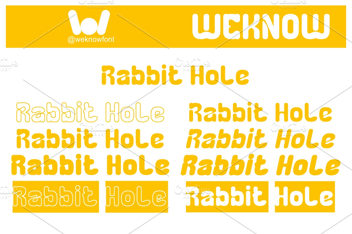 Rabbit Hole font, a Serif Font by weknow (Photo 7 of 8)