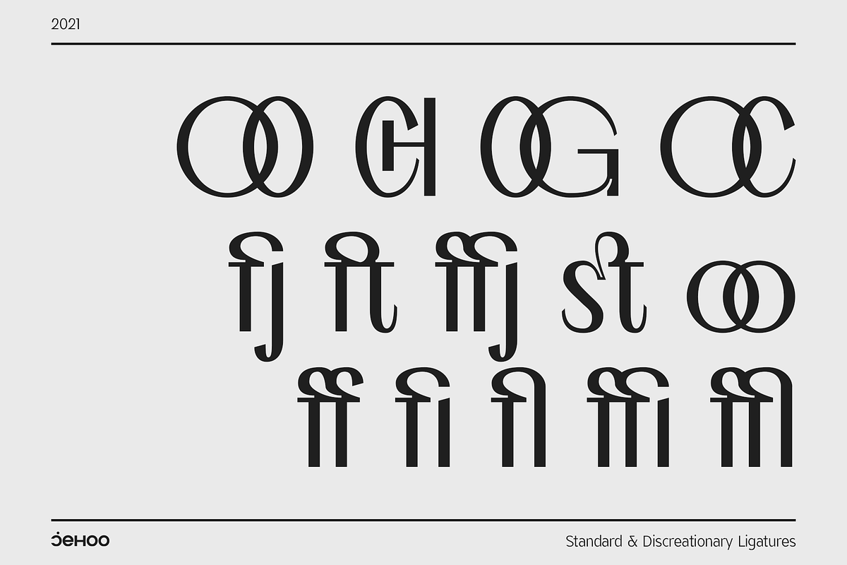 Hedone luxurious sans Typeface, a Font by Jehoo Creative (Photo 9 of 10)