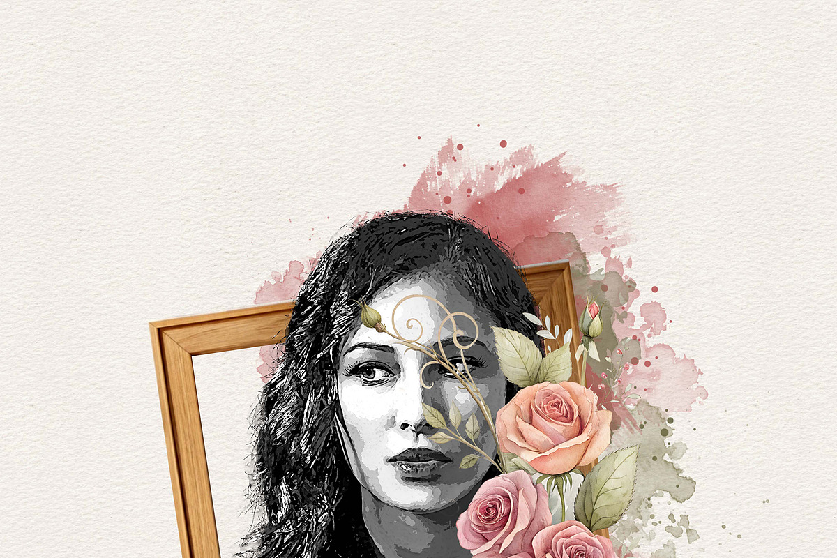 Canvas Artistic Portrait Effects, an Action Add-On by MRI STUDIO (Photo 13 of 15)